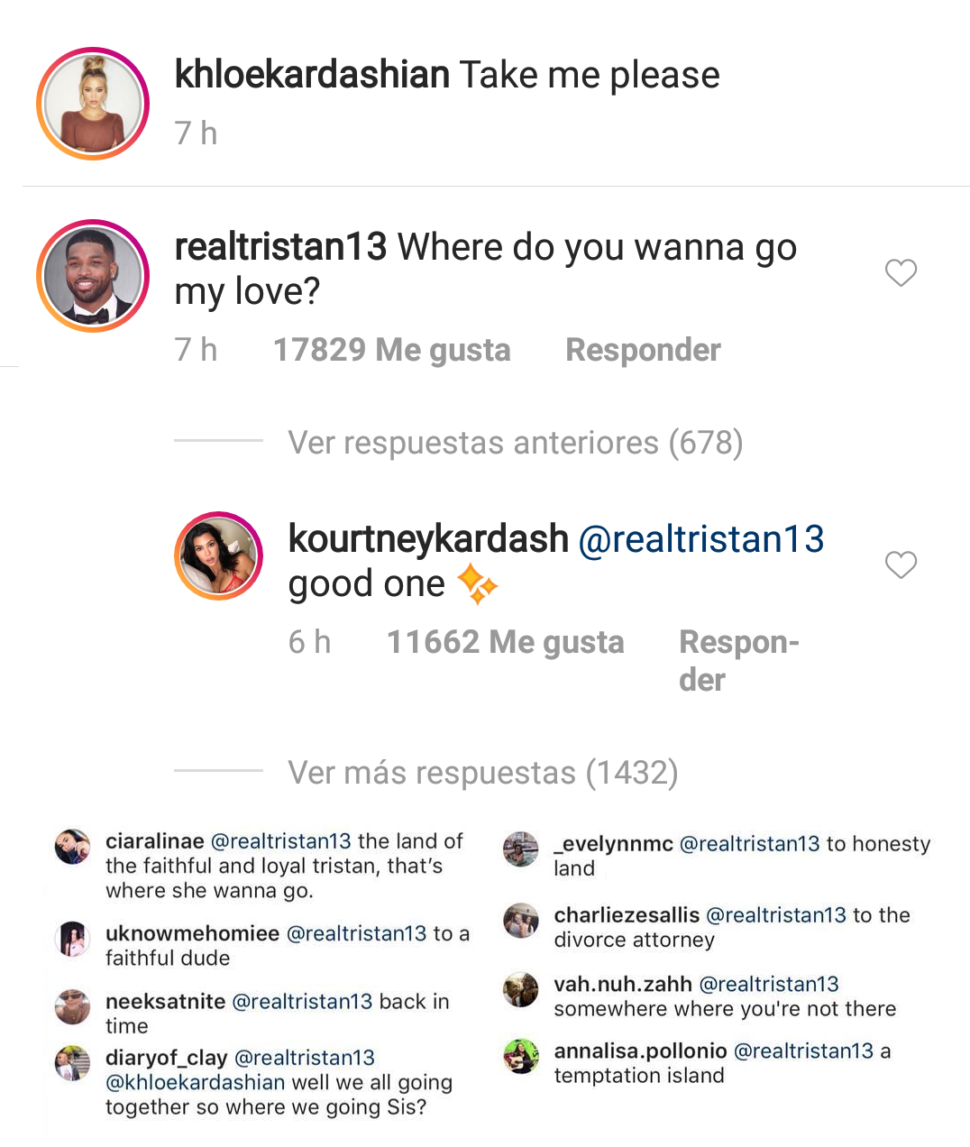 Respuestas en Instagram