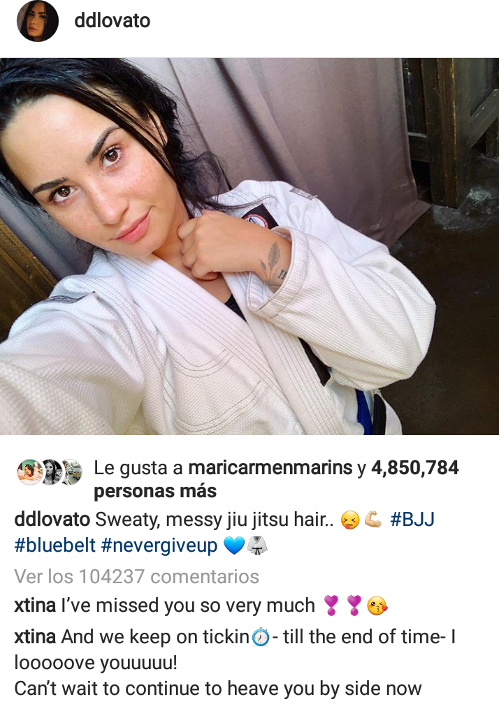 Christina Aguilera envía dulce mensaje a Demi Lovato (Foto: Instagram)