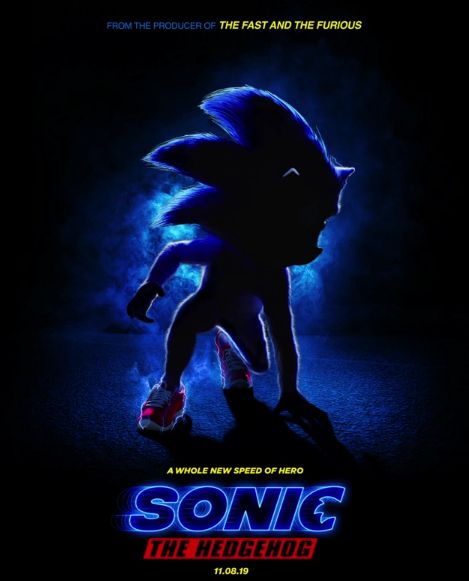 Este es el póster oficial de la película live-action de “Sonic The Hedgehog”. (Foto: igndotcom)