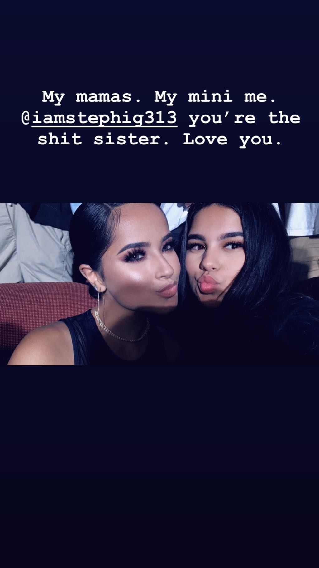 La cantante compartió un conmovedor mensaje a su hermana. (Foto: Instagram)