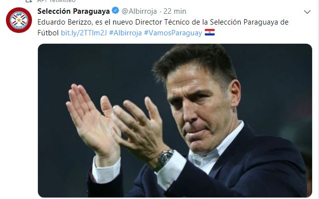 Eduardo Berizzo, nuevo entrenador de la selección de Paraguay.