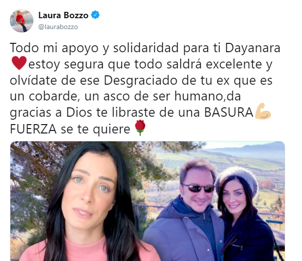 Laura Bozzo envía mensaje a Dayanara Torres (Foto: Captura de Twitter)