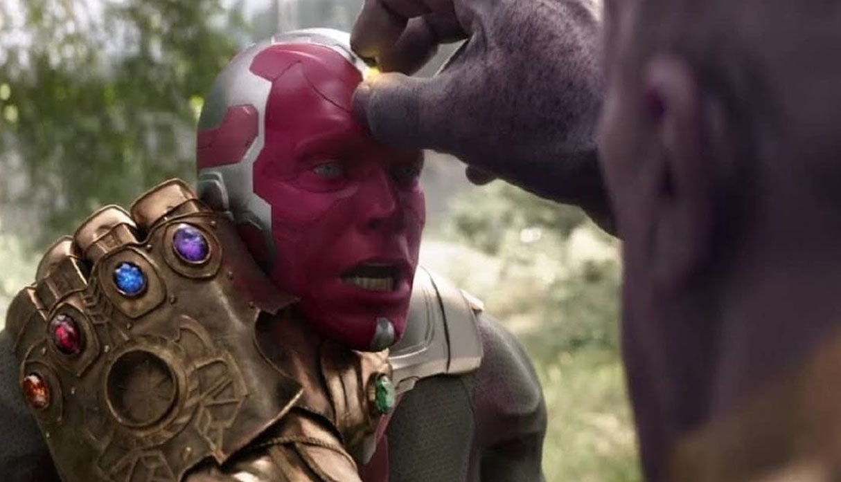 Vision muere a manos de Thanos (Avengers: Infinity War) (Foto: Marvel Studios)