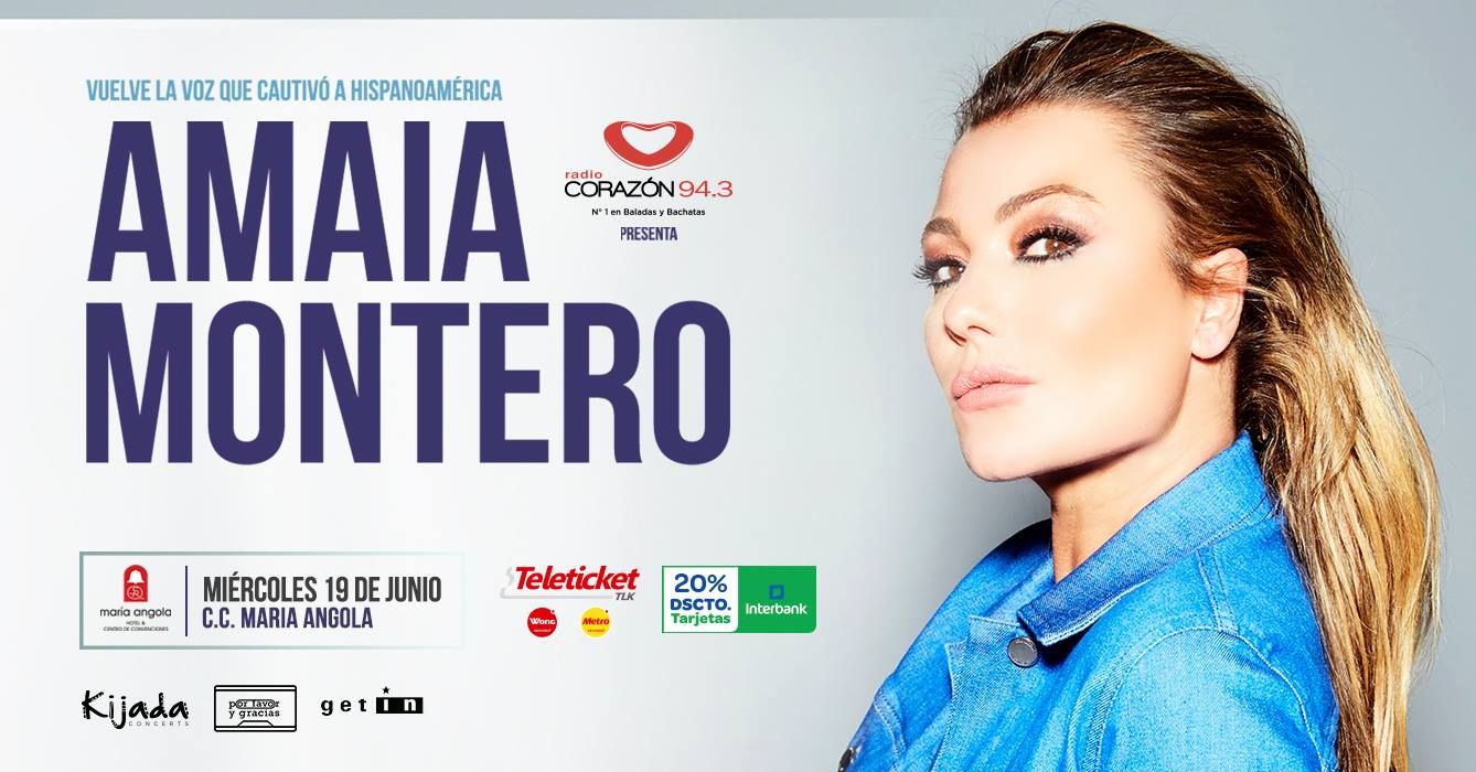 Amaia Montero regresa al Perú después de 10 años para ofrecer un concierto este 19 de junio en el Centro de Convenciones María Angola. (Foto: Kijada Concerts)