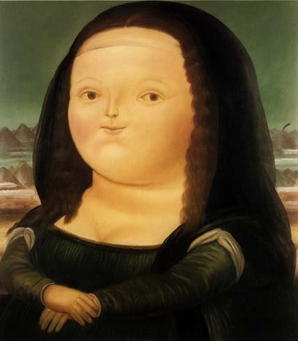 La tierna versión de la Mona Lisa hecha por Botero. (Foto: Facebook Fernando Botero)