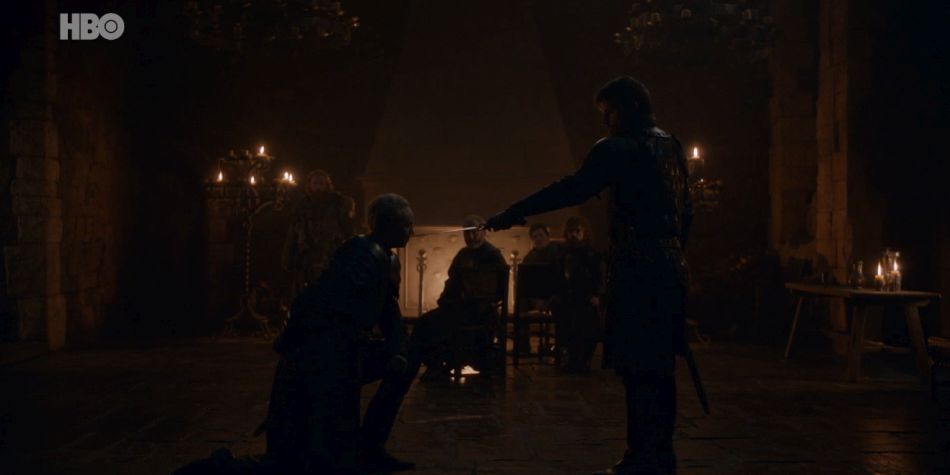 Brienne de Tarth se convierte en caballero gracias a Jaime Lannister. (Foto: HBO)
