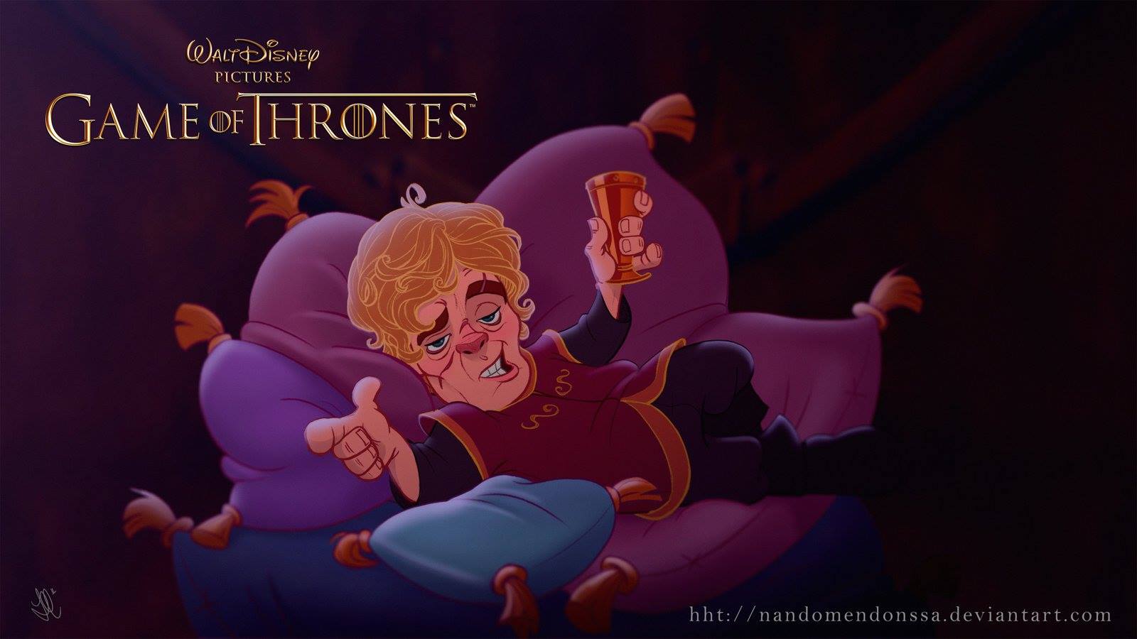 Así sería Tyrion Lannister si fuera de Disney. (Combo Estúdio / Facebook)