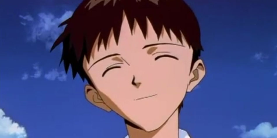 Shinji al final de Neon Genesis Evangelion feliz de tomar la decisión de aceptarse a sí mismo (Foto: Gainax)
