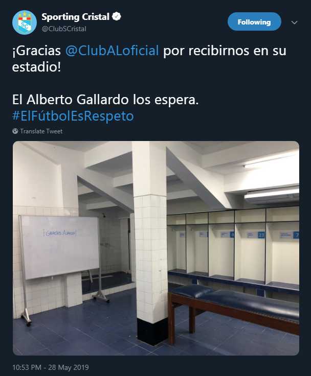 Sporting Cristal dejó un recuerdo en el vestuario de Alianza Lima. (Foto: EFE)