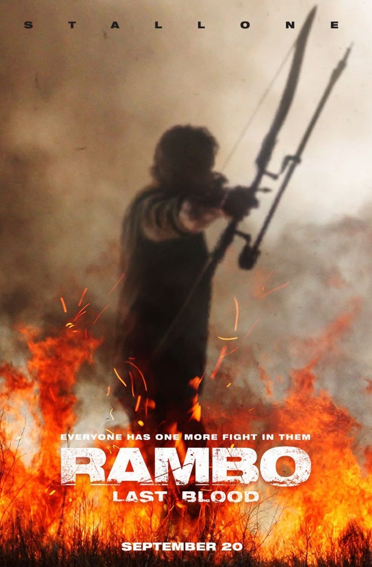 El primer afiche de Rambo: Last Blood (Foto: Lionsgate)