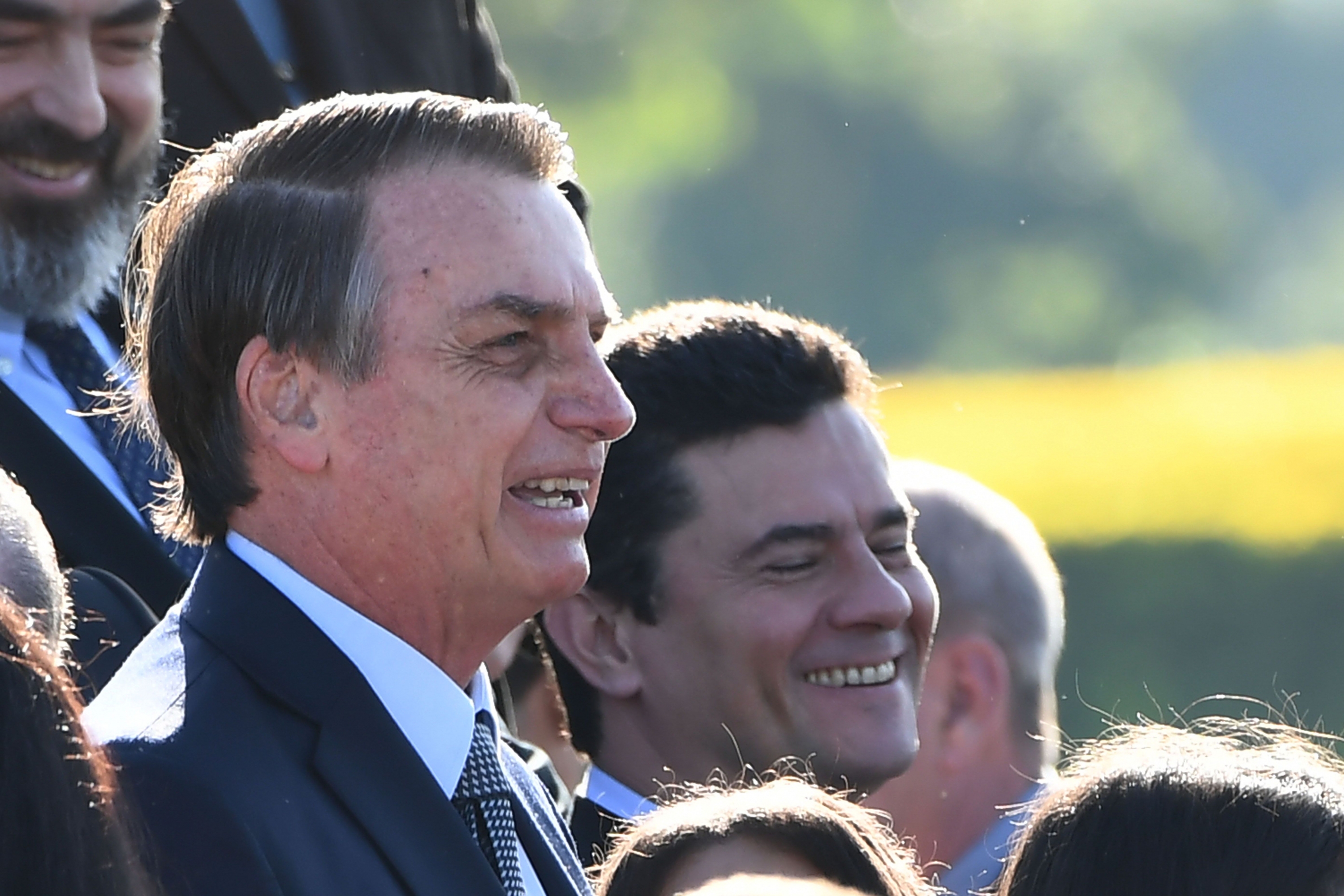 El presidente Jair Bolsonaro designó a Sergio Moro como ministro de Justicia. (AFP)