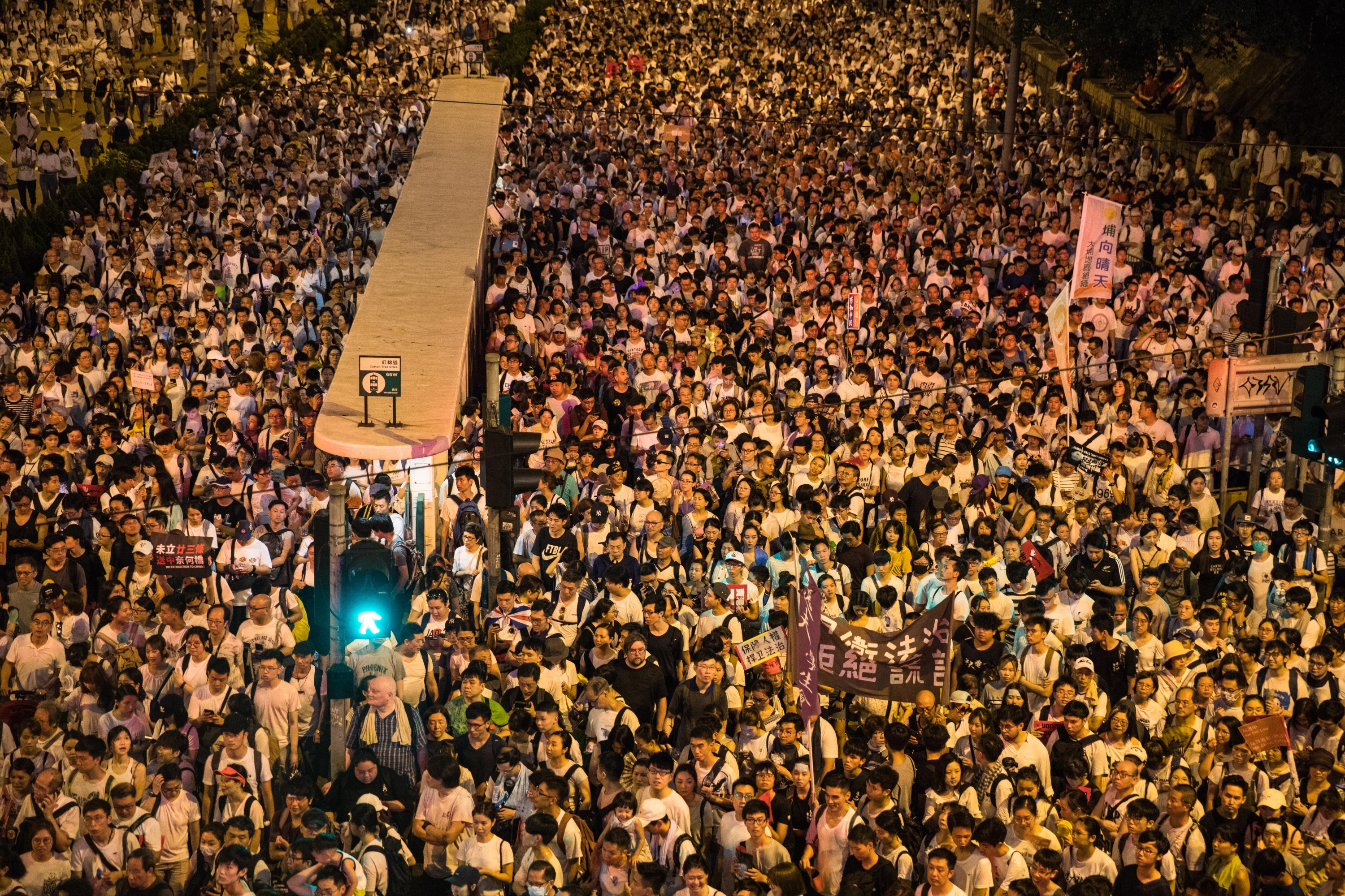 Manifestación contra una controvertida propuesta de ley de extradición en Hong Kong. (Foto: AFP)