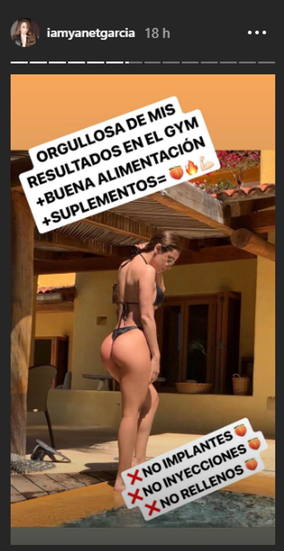 Yanet García marca distancia de las operaciones con esta sexy imagen. (Foto: Instagram)