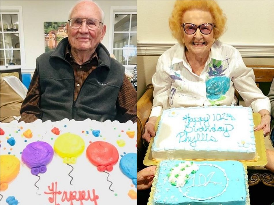 El pasado 14 de marzo, John Cook celebró su cumpleaños número 100 y su amada espera el 8 de agosto para apagar 103 velitas. (Foto: Facebook <code>Kingston Residence of Sylvania)