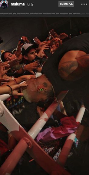 Maluma tuvo notable gesto con un fanático en silla de ruedas durante su último concierto. (Foto: Captura de Instagram)