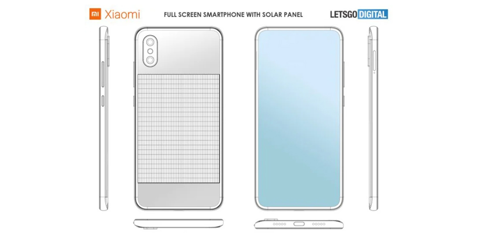 Así podría ser el smartphone de Xiaomi que es capaz de cargarse usando la energía solar. (Foto: LetsGo Digital)
