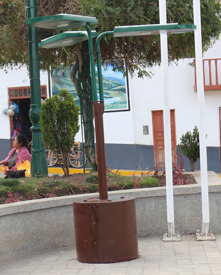 Son un total de cuatro paneles estaciones ubicados en el parque Vigil y la Plaza Mayor de Huari. (Municipalidad Provincial de Huari)