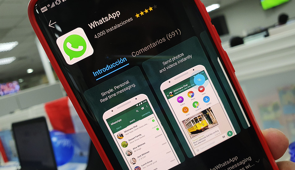 Huawei cuenta con un plan B en todos sus dispositivos. En ella puedes encontrar todo tipo de aplicaciones como WhatsApp. (Foto: WhatsApp)