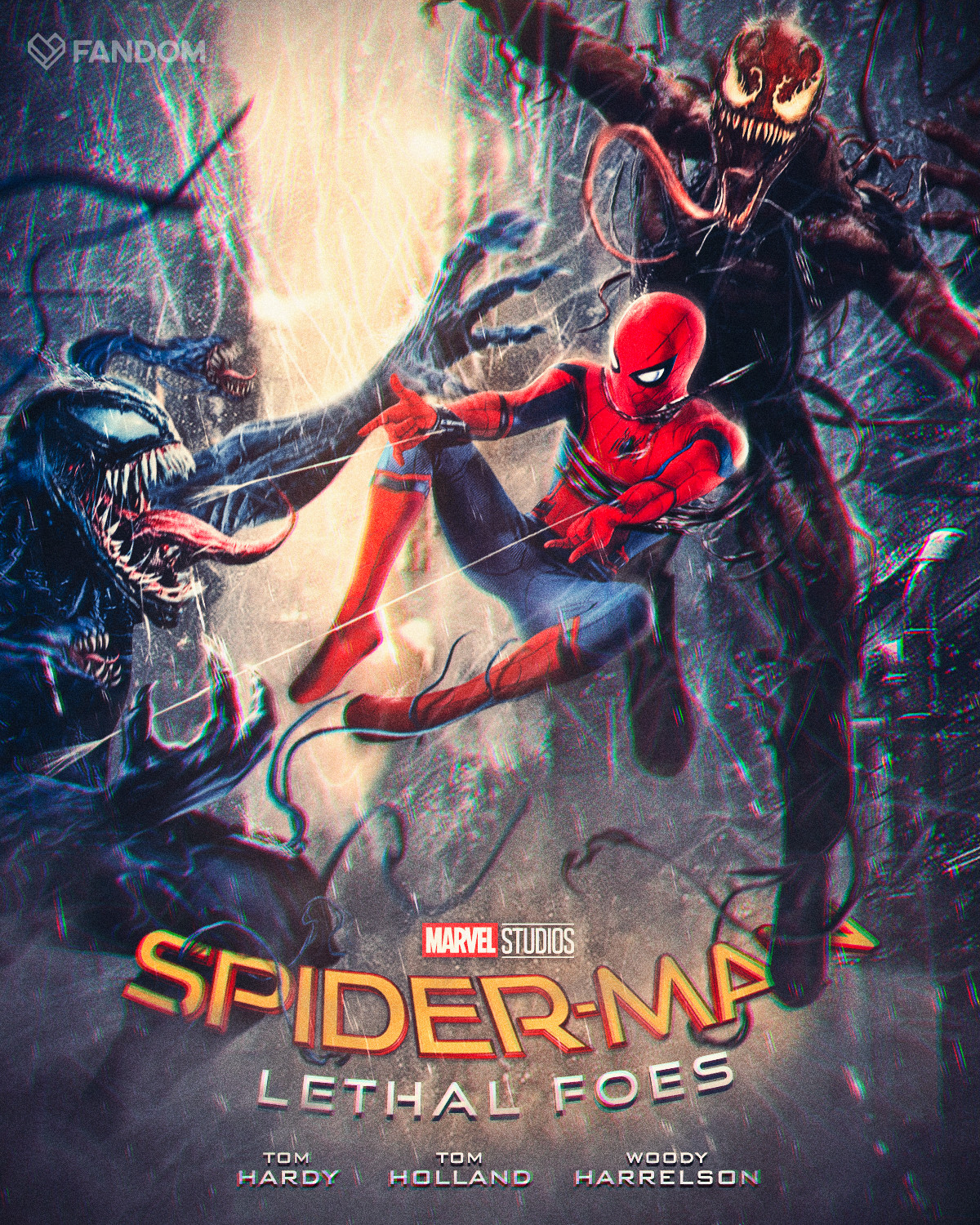 Spider-Man vs Venom y Carnage (Foto: ArtStation | Nick Tam)
