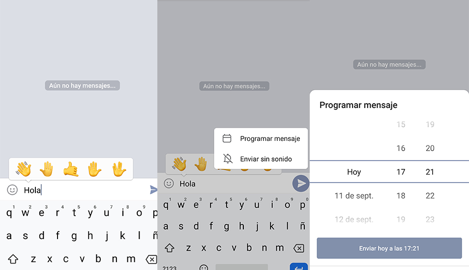 Asimismo, en Telegram puedes programar un mensaje de forma fácil. (Foto: Captura)