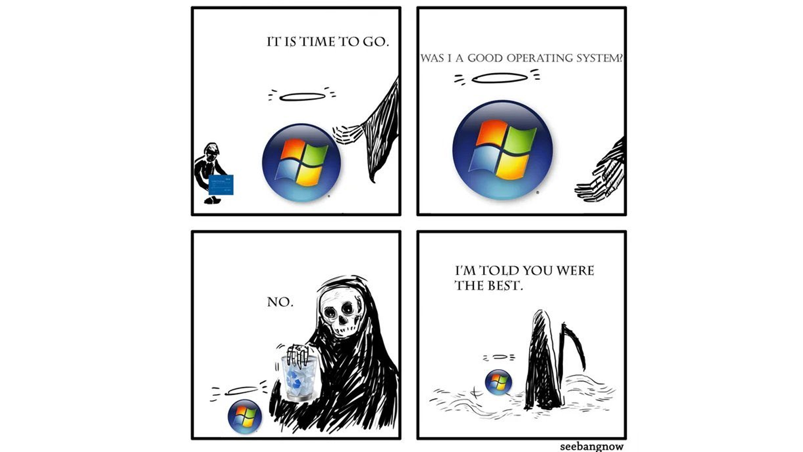 Estos son los divertidos memes del 'fin' de Windows 7. (Foto: Twitter)